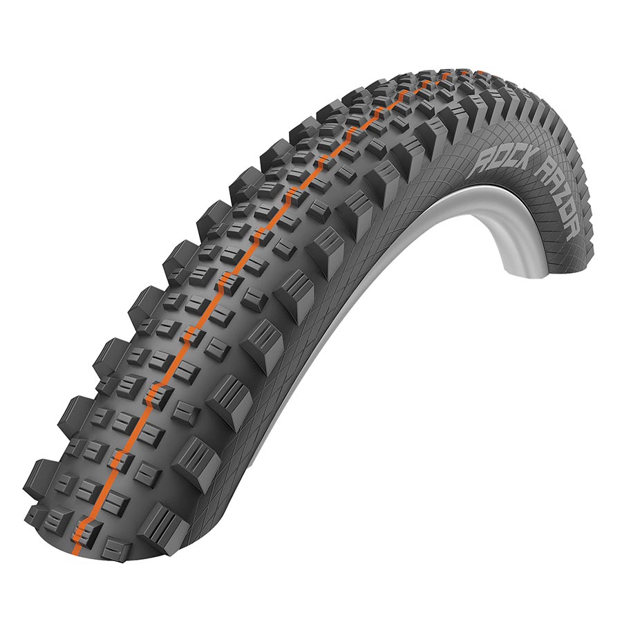 Schwalbe Rock Razor Addix Hybrid Tire 29''x2.35 Folding Tubeless Ready Addix Speedgrip Super Trail 67TPI Black