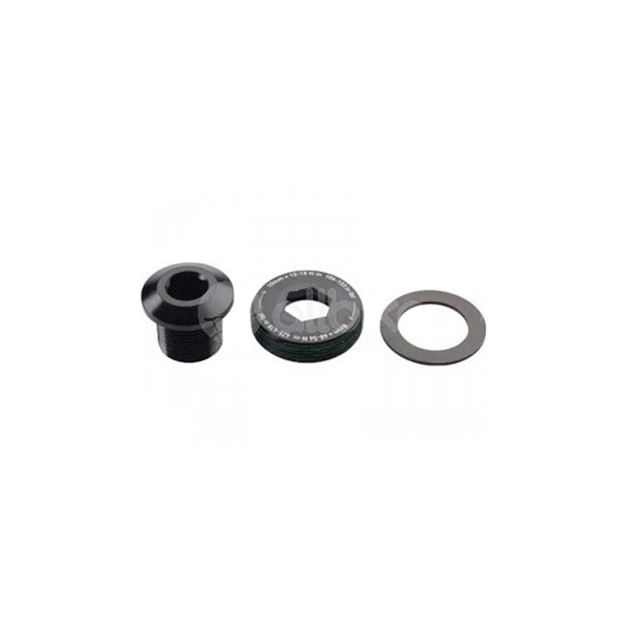 Extrakin Cap SRAM/ Truvativ DUB M18 Crank Bolt and M30 Self-Extracting Cap Black ...