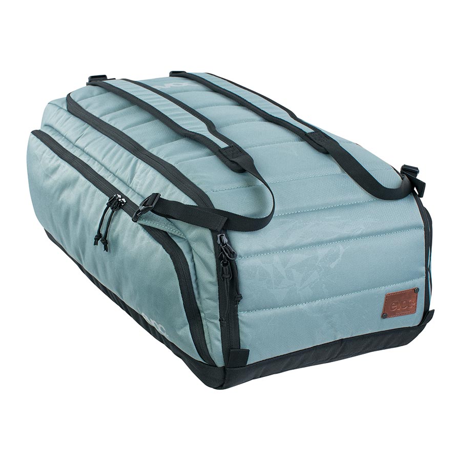 evoc gear bag 55l 55 Steel e-Bike / Spezialräder The bag is made Detroit drip on top Farbe:Grey Reflective