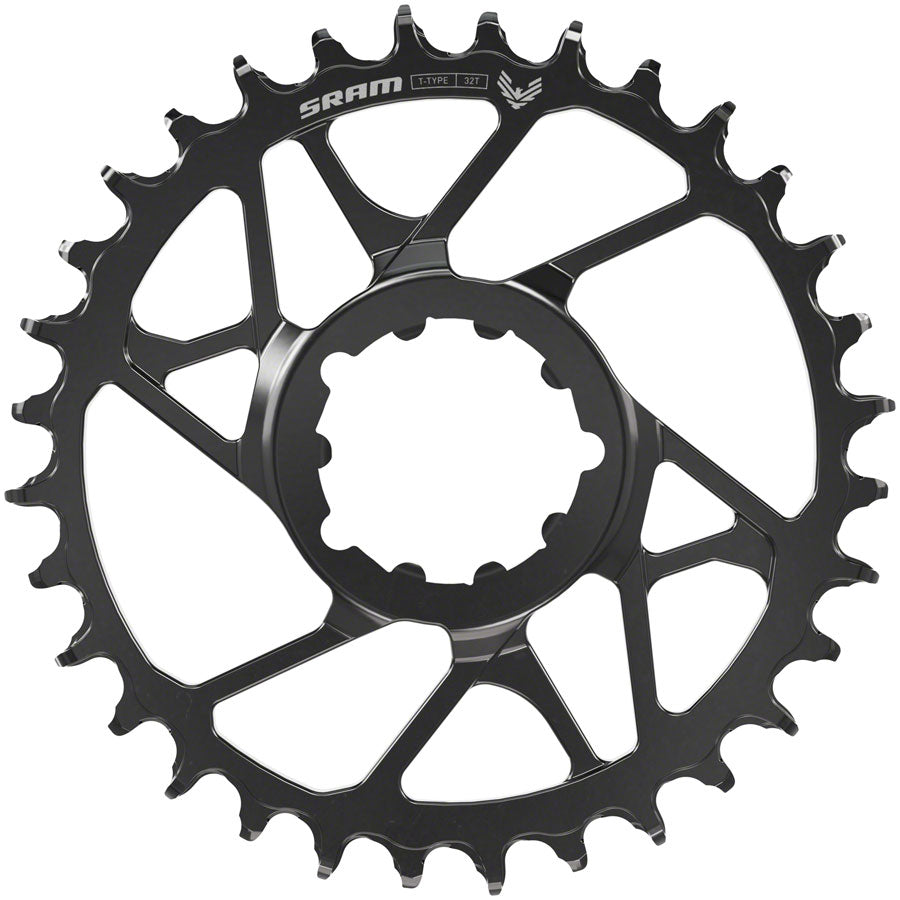 SRAM Eagle 70 T-Type Direct Mount Chainring - 30t 12-Speed 3-Bolt Direct Mount 3mm Offset Steel BLK
