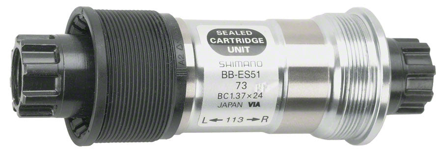 Shimano ES51 68 x 113mm Octalink V2 Spline English Bottom Bracket ...