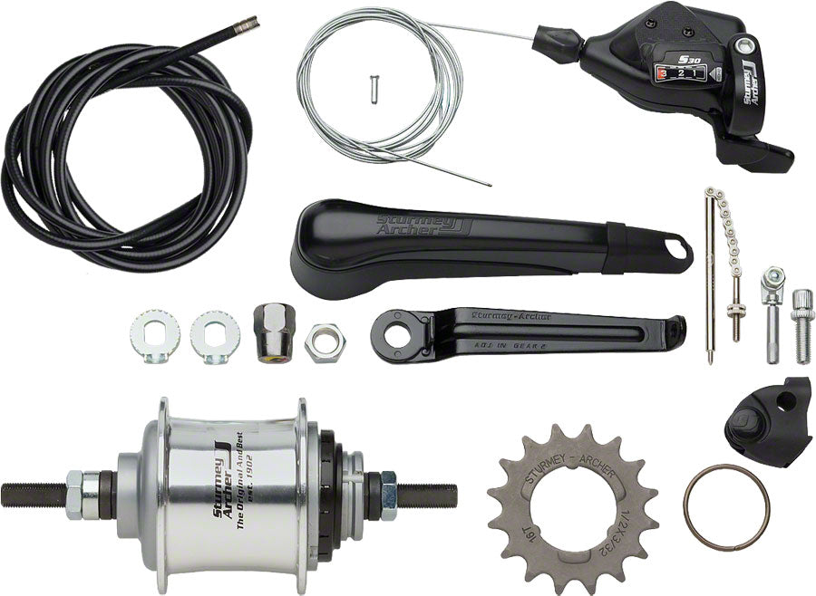 Manette de dérailleur vélo city SunRace Sturmey Archer Classic 3v Manette de dérailleur vélo city SunRace Sturmey Archer Classic 3v