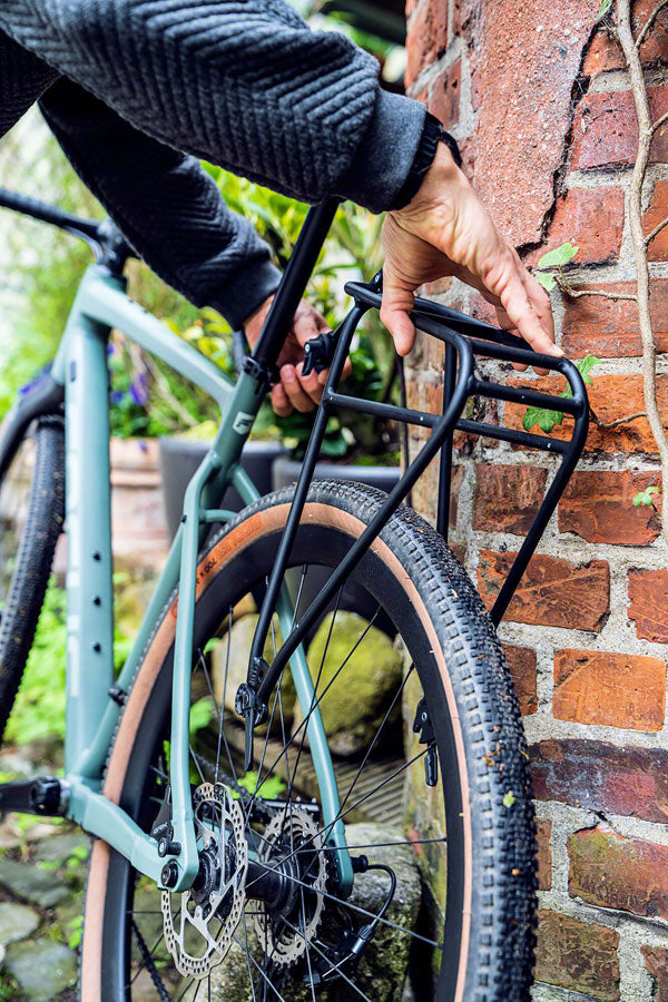 gravel bike back rack Ortlieb Quick-Rack Rear Rack (black)