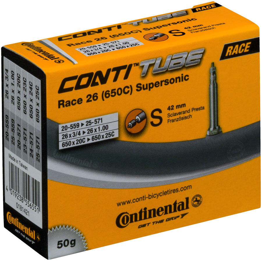 Continental Supersonic Tube - 26 / 650c x 20 - 25mm 42mm Presta Valve ...