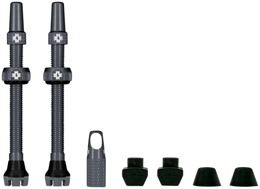 Muc-Off V2 Tubeless Valve Kit - Gray 60mm Pair – Seattle Electric Bike
